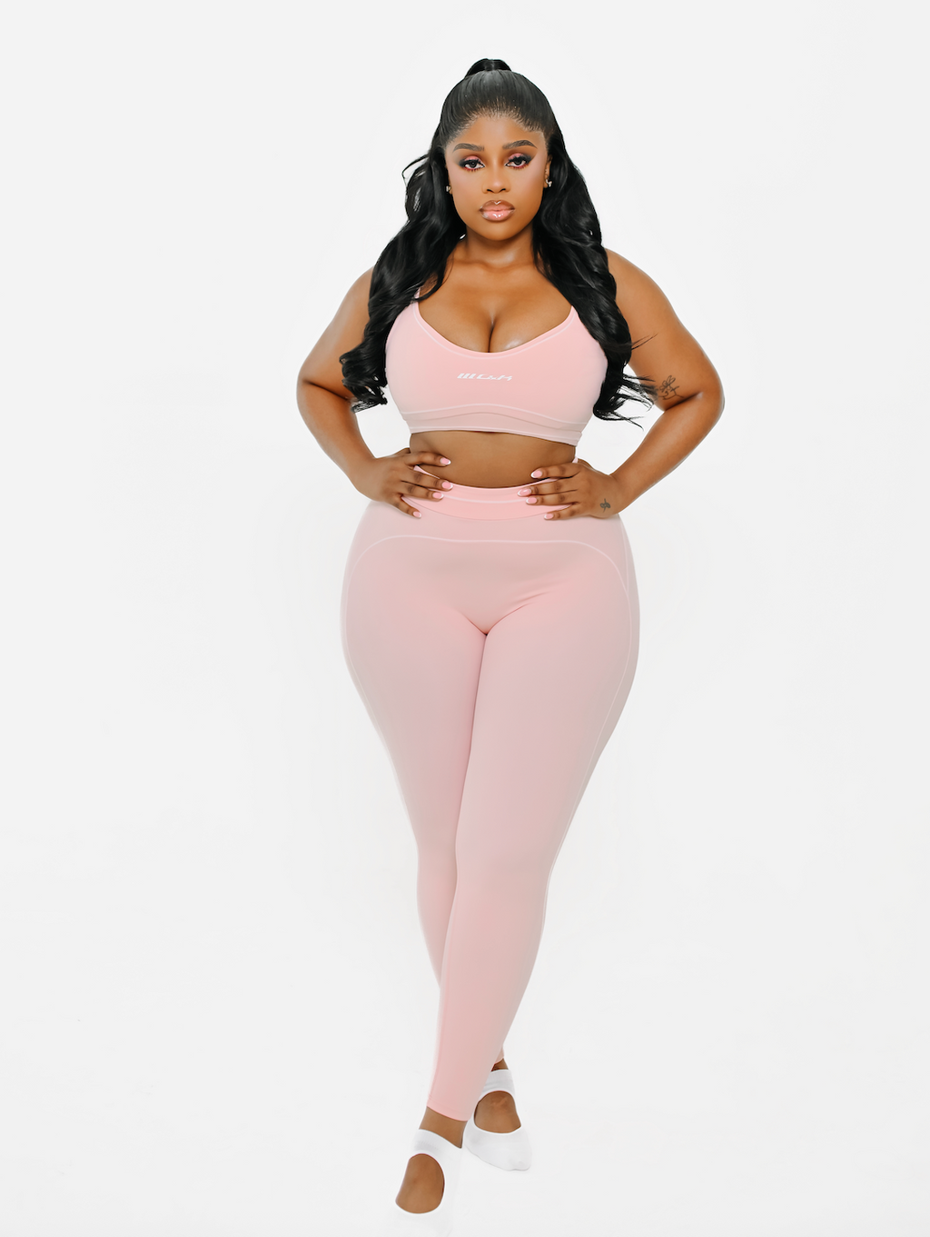 Amor set in Powder Pink WO.K LEISURE