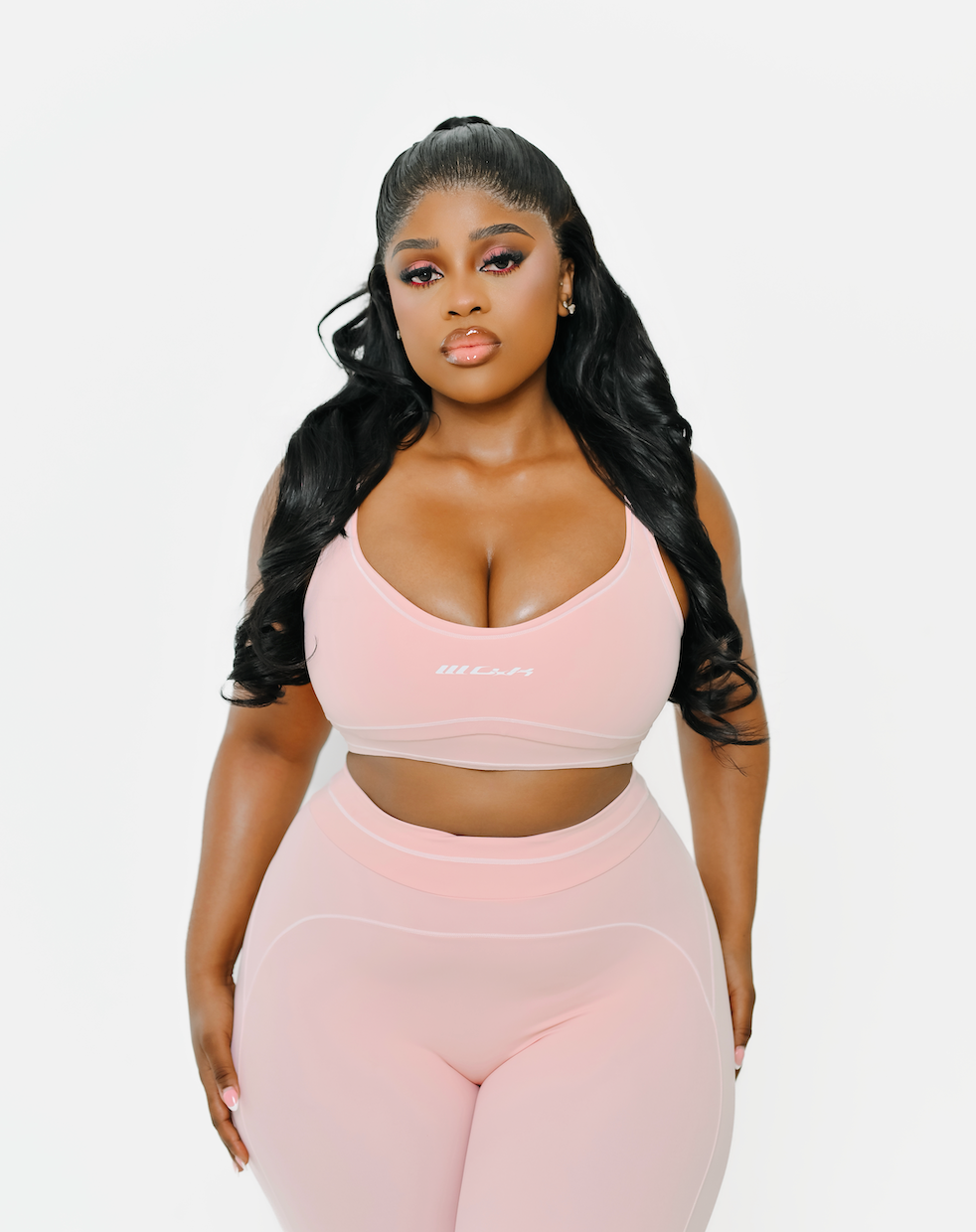 Amor set in Powder Pink WO.K LEISURE
