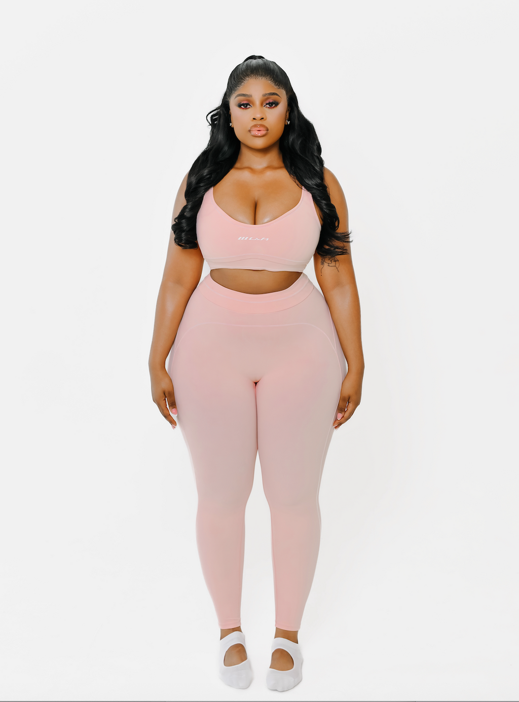 Amor set in Powder Pink WO.K LEISURE