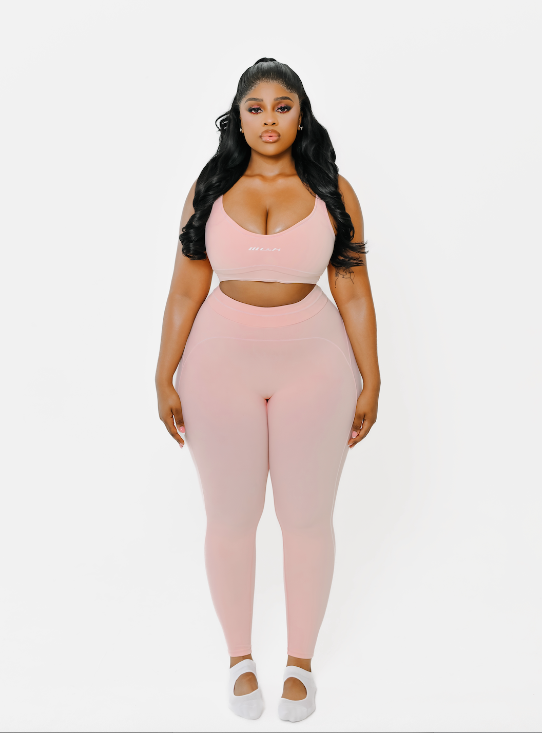 Amor set in Powder Pink WO.K LEISURE