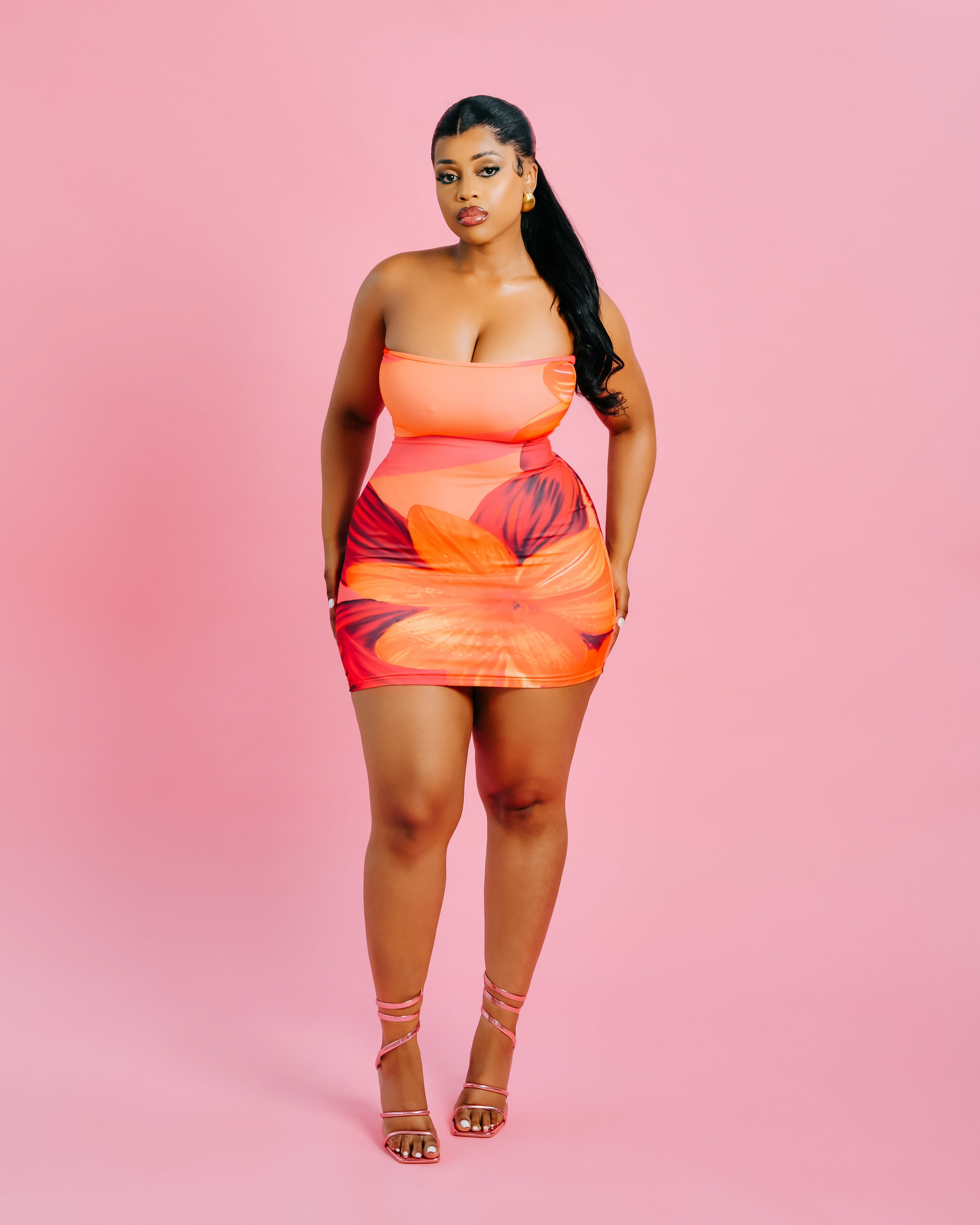 Hibiscus Mini Dress WO.K LEISURE