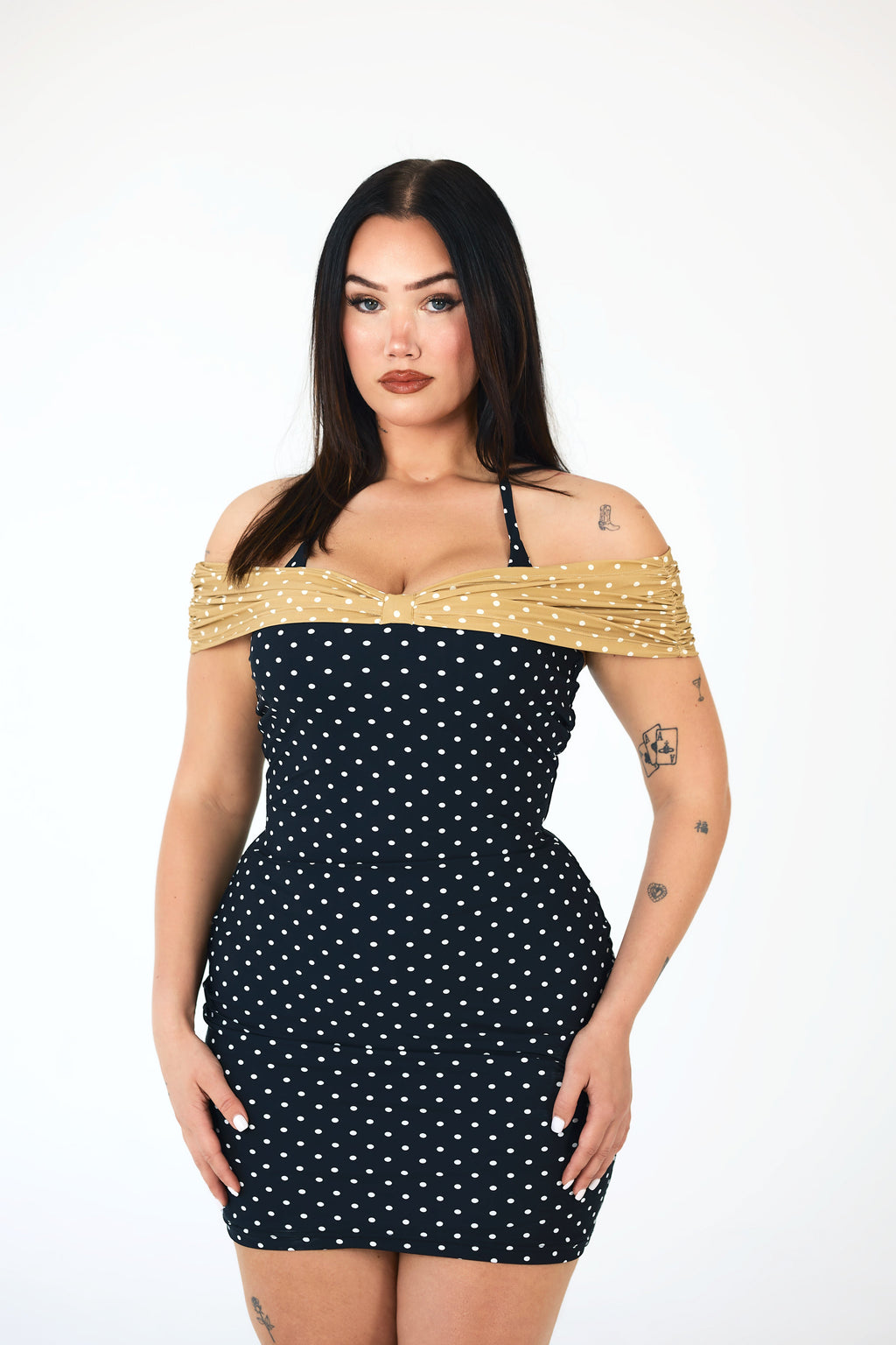 Monroe Polka Mini-Dress WO.K LEISURE