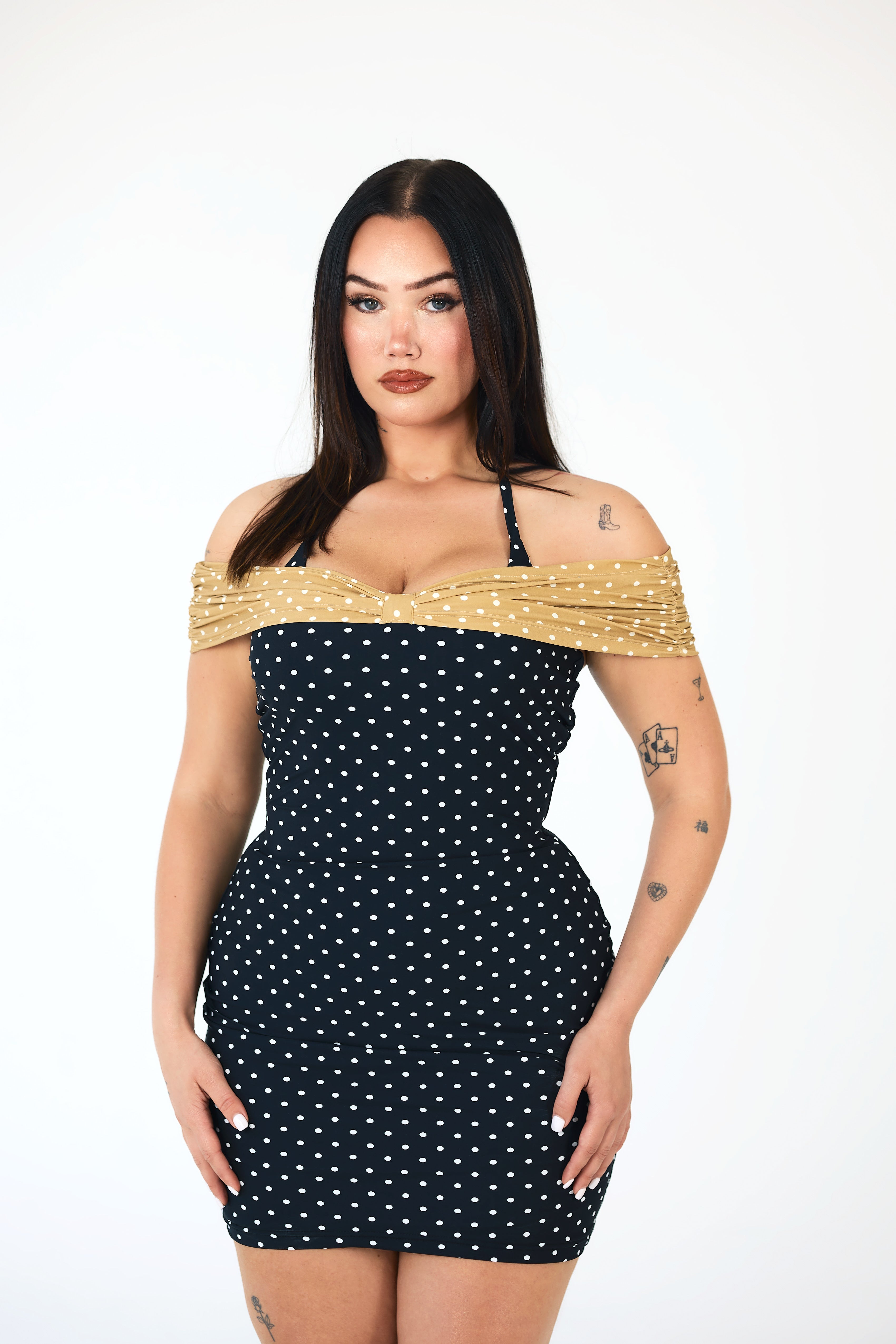 Monroe Polka Mini-Dress WO.K LEISURE