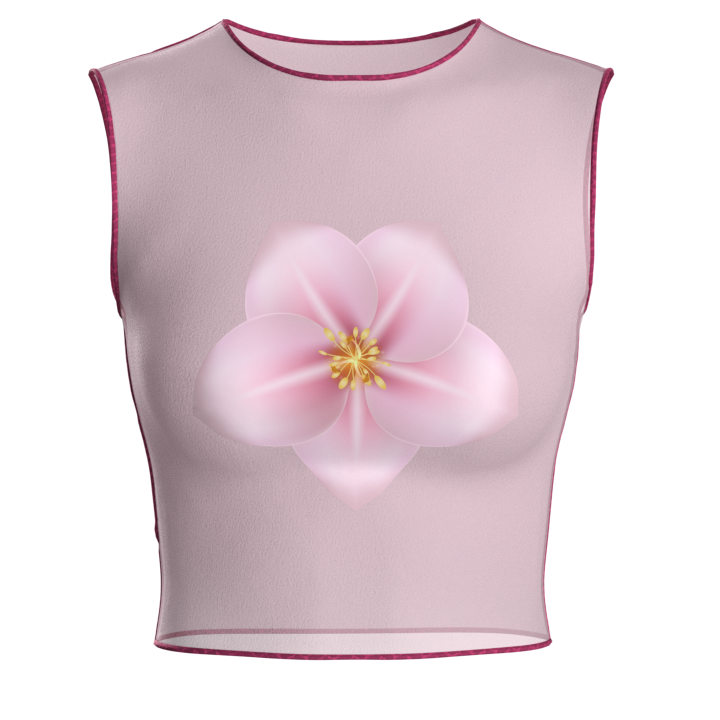 Cleo Mesh Top - Pink WO.K LEISURE