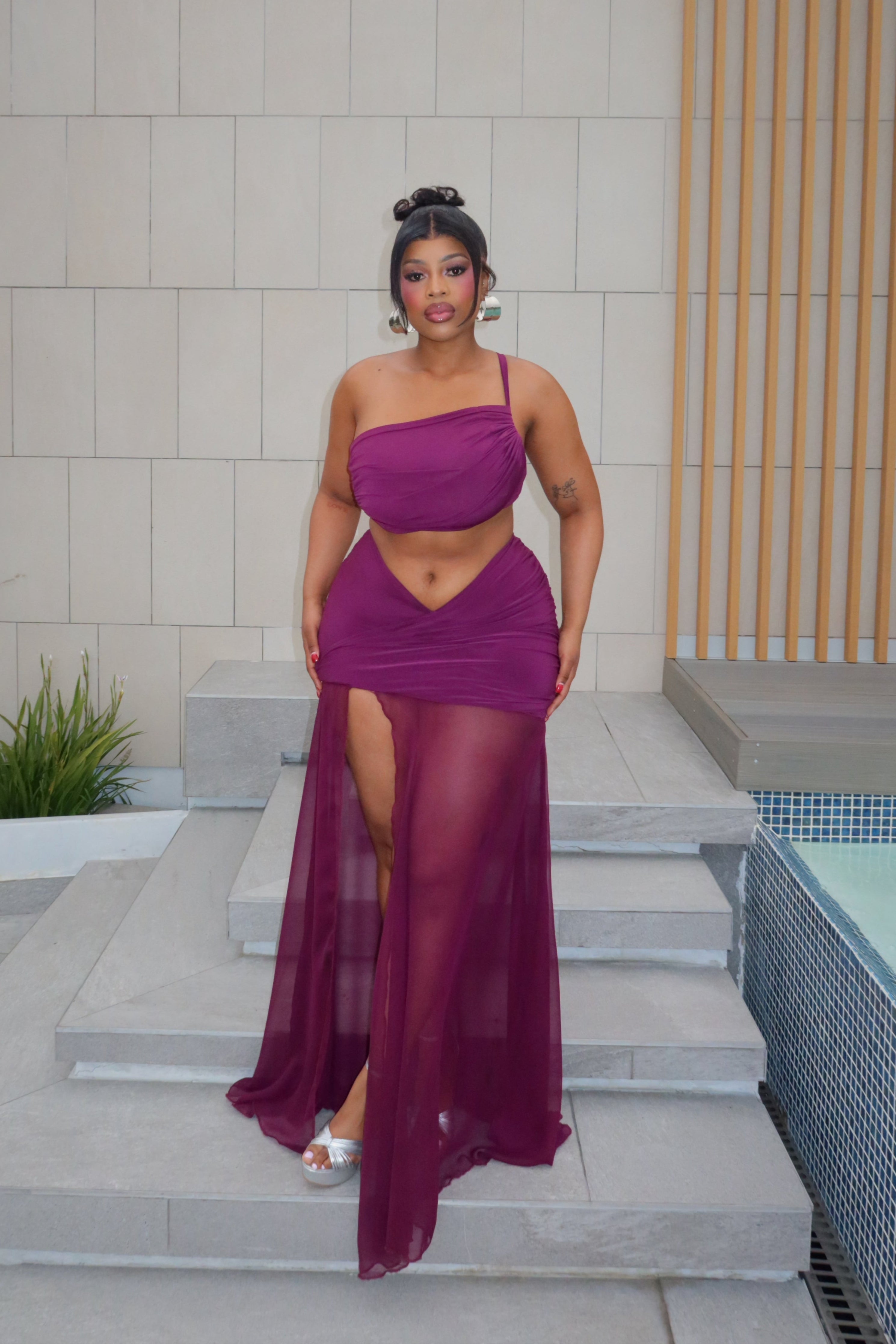 Ethereal co-ord set WO.K LEISURE